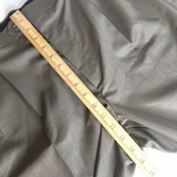 Perry Ellis America Dress Pants Mens 40x32 Brown Pleated Cuffed Front Slacks - Picture 10 of 16